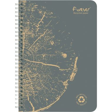 Cahier à reliure intégrale 120 pages FOREVER, format A5, ligné