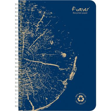 Cahier à reliure intégrale 120 pages FOREVER, format A5, ligné