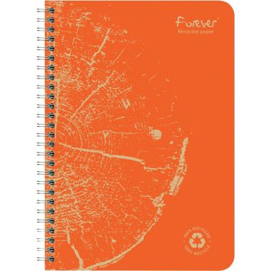 Cahier à reliure intégrale 120 pages FOREVER, format A5, ligné