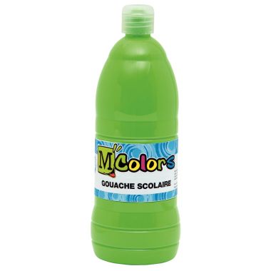 Flacon de 1 L de gouache liquide coloris vert printemps