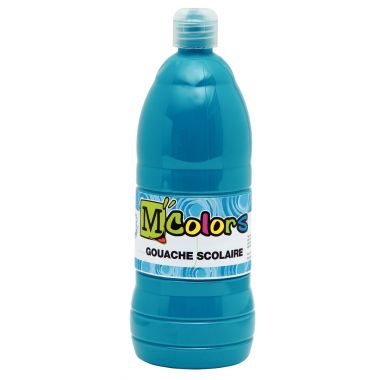 Flacon de 1 L de gouache liquide coloris turquoise