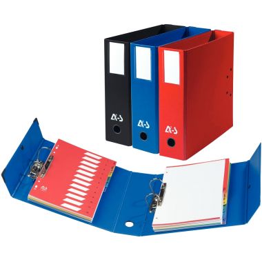 Arianex Classeur à levier MIL-AR, 2x 2 anneaux pour format A4, noir - DA402