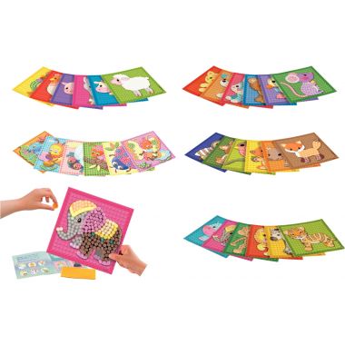 Lot de 30 cartes à décorer PLAYMAIS Mosaïc