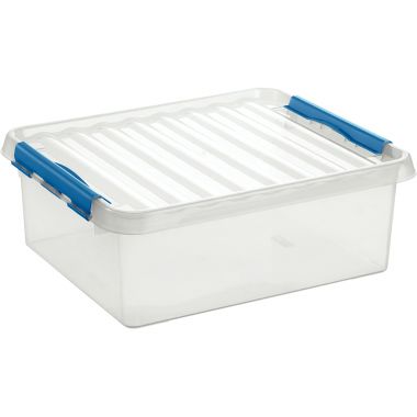 Boite de rangement QLINE 25L transparente