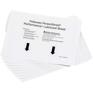 Paquet de 10 feuilles pré-lubrifiées pour destructeurs