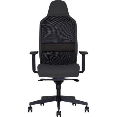 Fauteuil Cool On dossier noir/assise gris