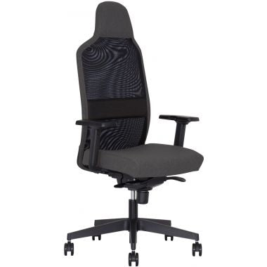 Fauteuil Cool On dossier noir/assise gris