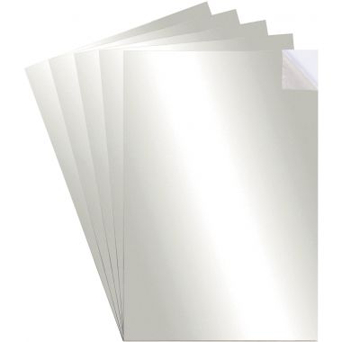 Sac de 5 feuilles miroir adhésive format A4