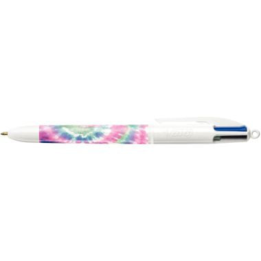 Stylo bille 4 couleurs Tie and Dye