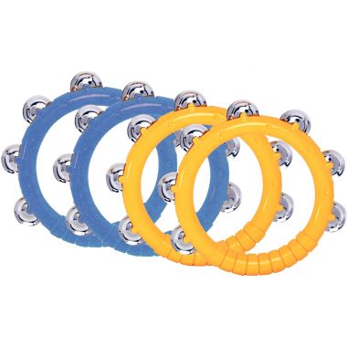 Lot de 4 tambourins diamètre 20cm - HA508V/4