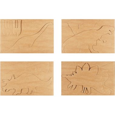Kit de 4 dinosaures 3D PLAYMAIS