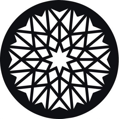 Lot de 12 pochoirs ronds Mandala
