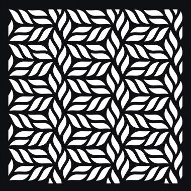 Lot de 12 pochoirs carrés décoratifs