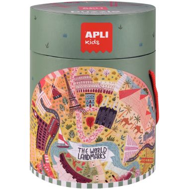 Puzzle circulaire 48 pièces, les monuments