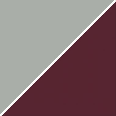 Fauteuil Early Mesh dossier gris/assise bordeaux