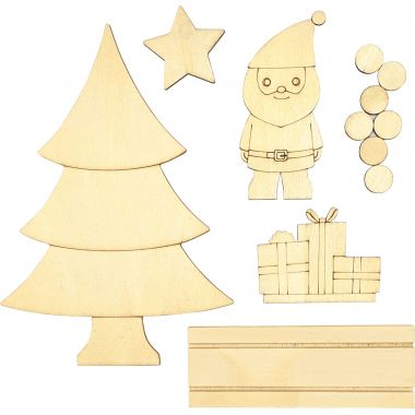 Scène de Noël à monter en bois