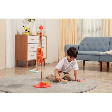 Kit de nettoyage en bois, 6 pièces