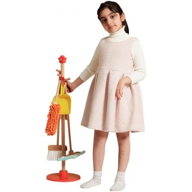 Kit de nettoyage en bois, 6 pièces