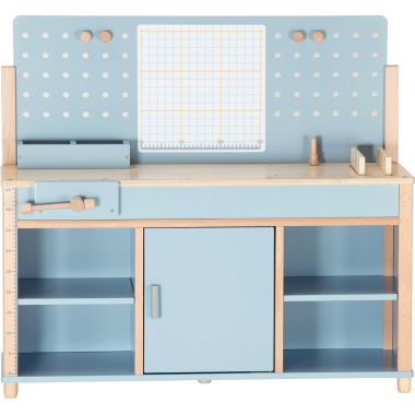 Grand établi en bois pastel