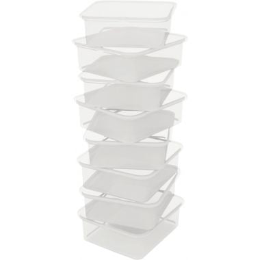 Lot de 8 boites en plastique pour codes 12319/13047