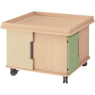 Lot de 2 portes + 2 étagères vertes