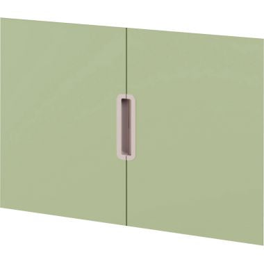 Lot de 2 portes basses vertes