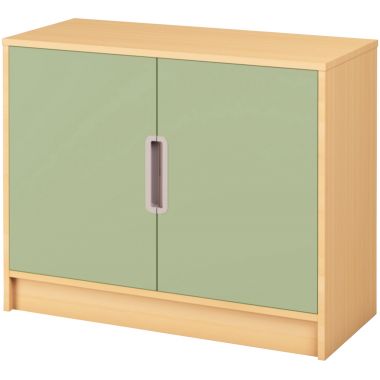 Lot de 2 portes basses vertes