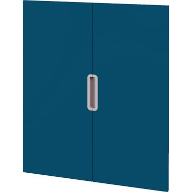 Lot de 2 grandes portes 2/3 bleues