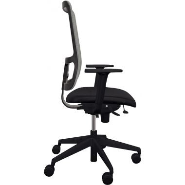 Fauteuil Early Mesh dossier gris/assise noir