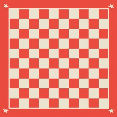 Tapis jeu de dame 100x100cm + 40 pièces