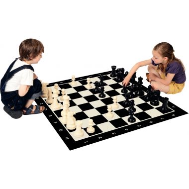 Tapis jeu d'échecs + 32 pièces