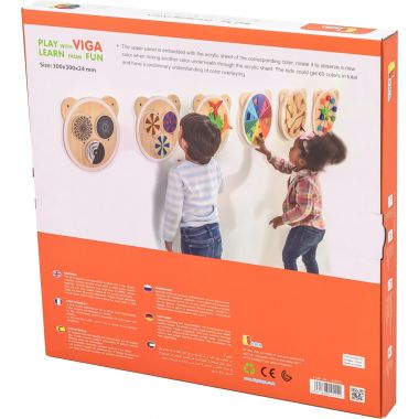 Tableau d'activités mural les couleurs