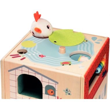 Cube d'activités la ferme en bois LILLIPUTIENS
