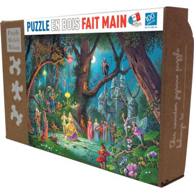 Puzzle en bois d'environ 100 pièces, le mariage d'une fée