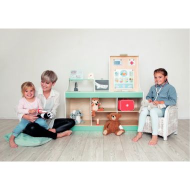 Centre médical en bois 3-en-1
