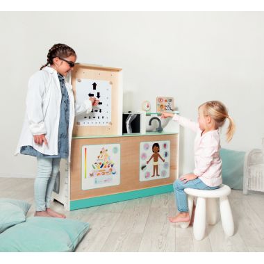 Centre médical en bois 3-en-1