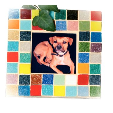 Seau de 1 litre de mosaïques 2x2 cm en pâte de verre panachés assortis