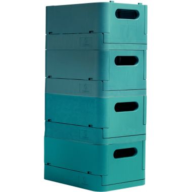 Bac pliable midi bleu pacifique