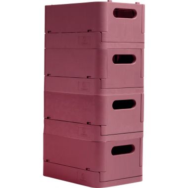 Bac pliable midi vieux rose