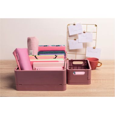 Bac pliable maxi vieux rose