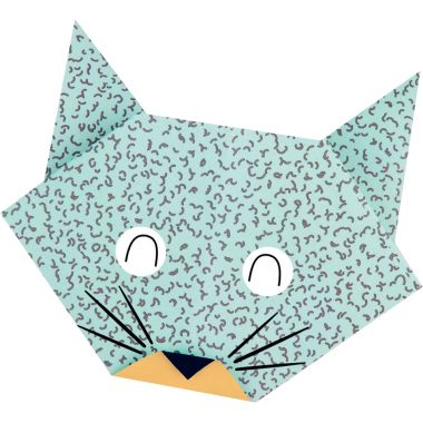 Pochette de 60 feuilles origami  format  20 x 20 cm pelage animaux