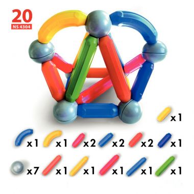 Boite de 24 fiches d'activités pour le jeu magnétique 54218