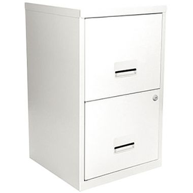 Classeur économique 2 tiroirs pour dossiers suspendus Blanc