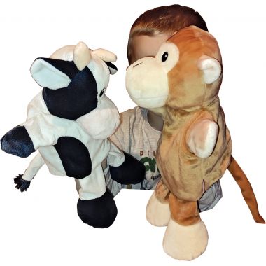 Lot de 6 marionnettes animaux à pattes