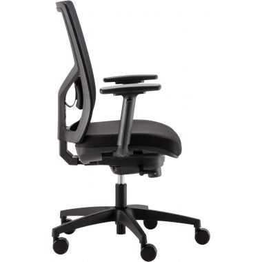 Fauteuil Eleganze dos noir/assise noir