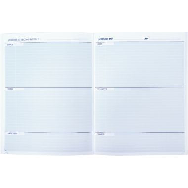 Agenda scolaire 17x22cm 80 pages majuscule