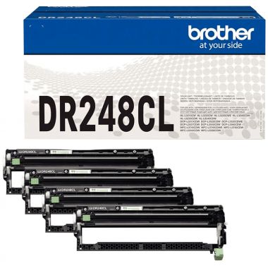 Brother DR248CL lot de 4 tambours laser noir, cyan, magenta et jaune authentique