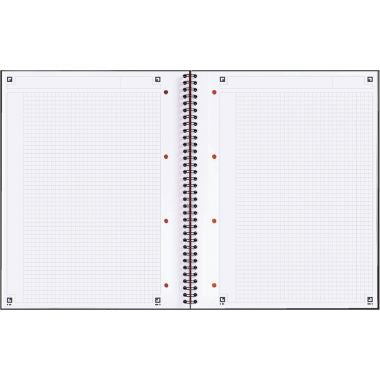 Oxford - Cahier à spirale NOTEBOOK format A4+ quadrillé 5x5, 160 pages perforées - 100103664