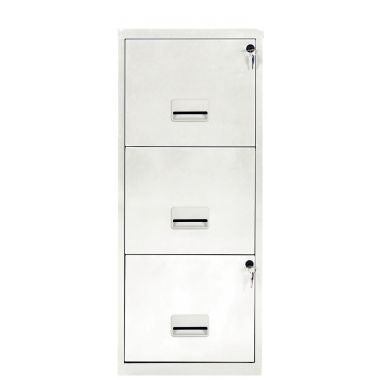 Classeur économique 3 tiroirs pour dossiers suspendus Blanc