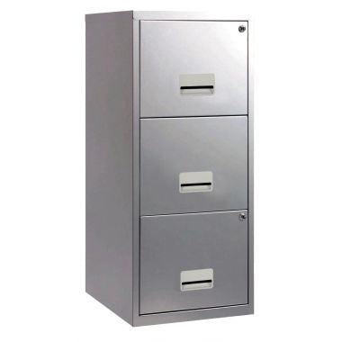 Classeur économique 3 tiroirs pour dossiers suspendus Aluminium